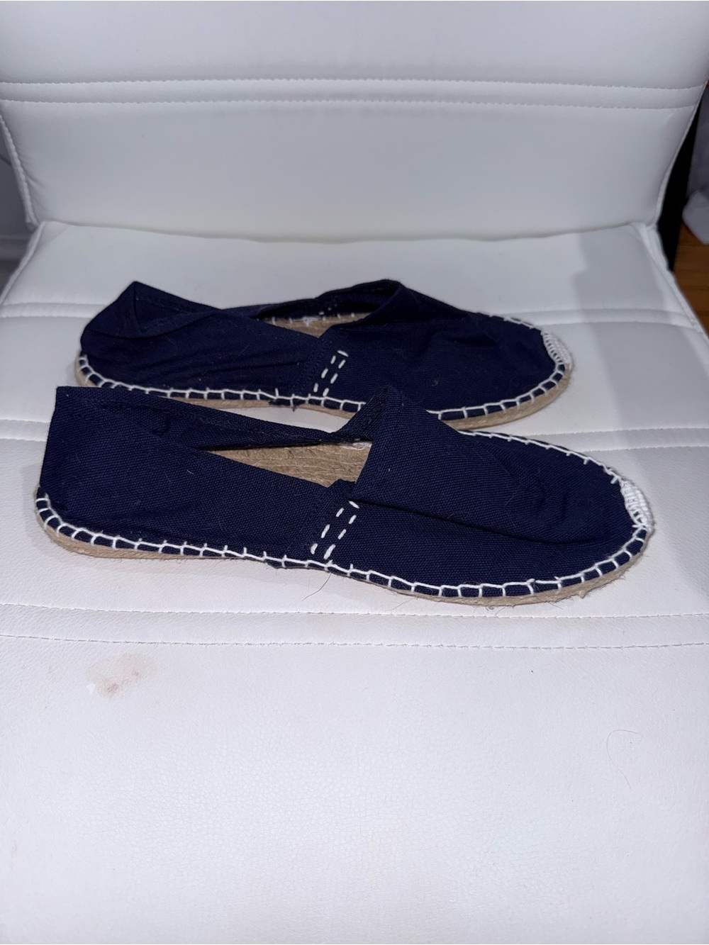 Handmade in Spain Navy Blue Canvas Jute Rope Espadrilles